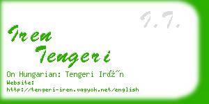 iren tengeri business card